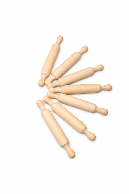 Mini wooden rolling pin 5.5”